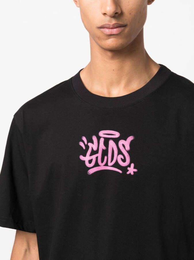 Gcds T-shirt met graffiti-print Zwart