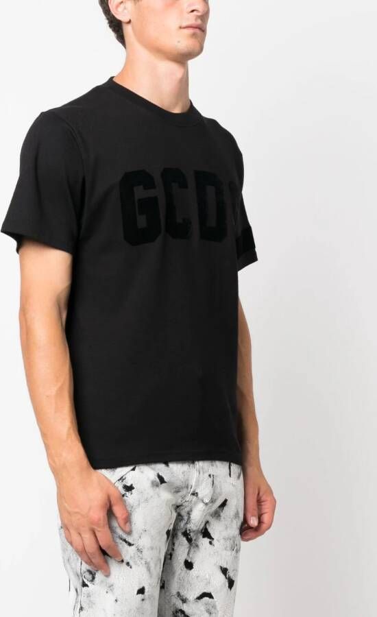 Gcds T-shirt met logo Zwart