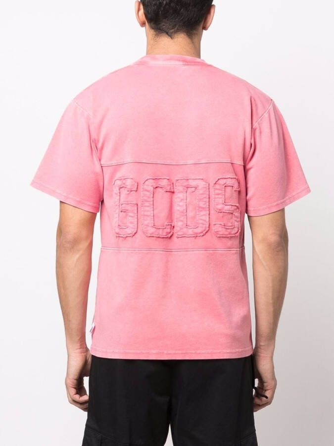 Gcds T-shirt met logopatch Roze