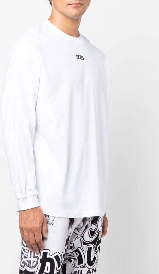 GCDS T-shirt met logoprint Wit