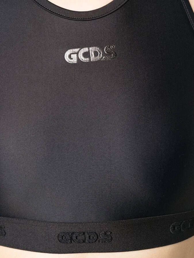 Gcds Top met logoprint Zwart