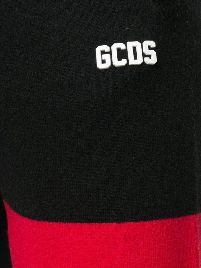Gcds Trainingsbroek met logoplakkaat Zwart