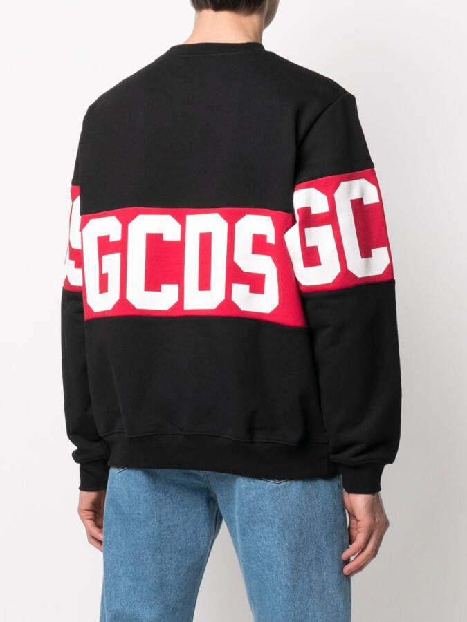 GCDS Trui met logoprint Zwart