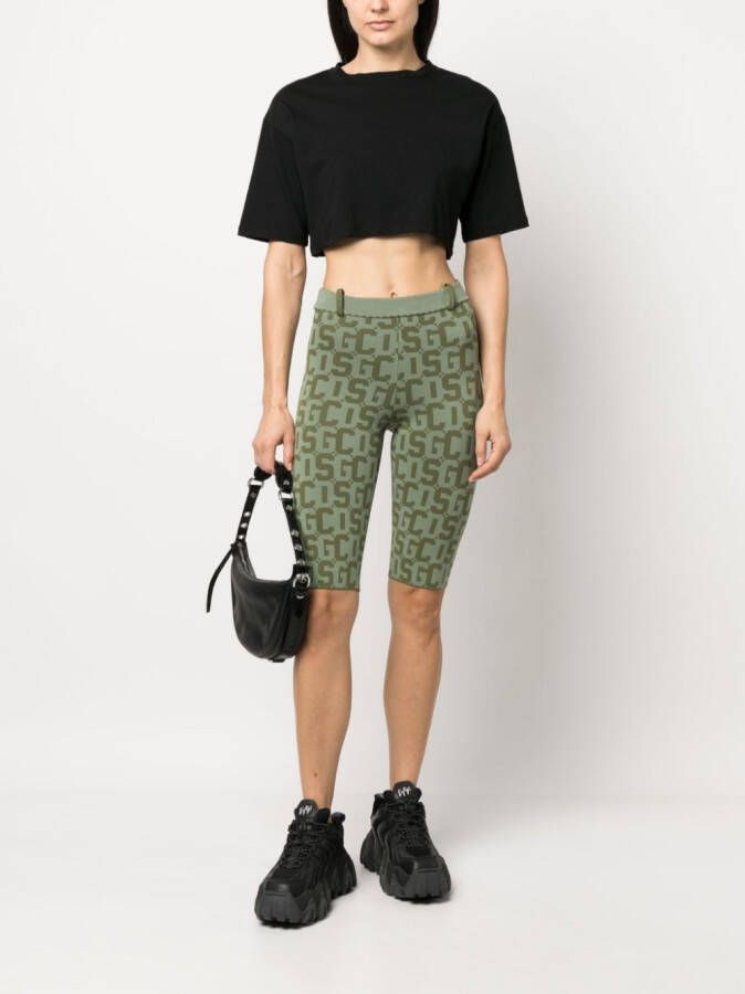GCDS Cropped legging Groen