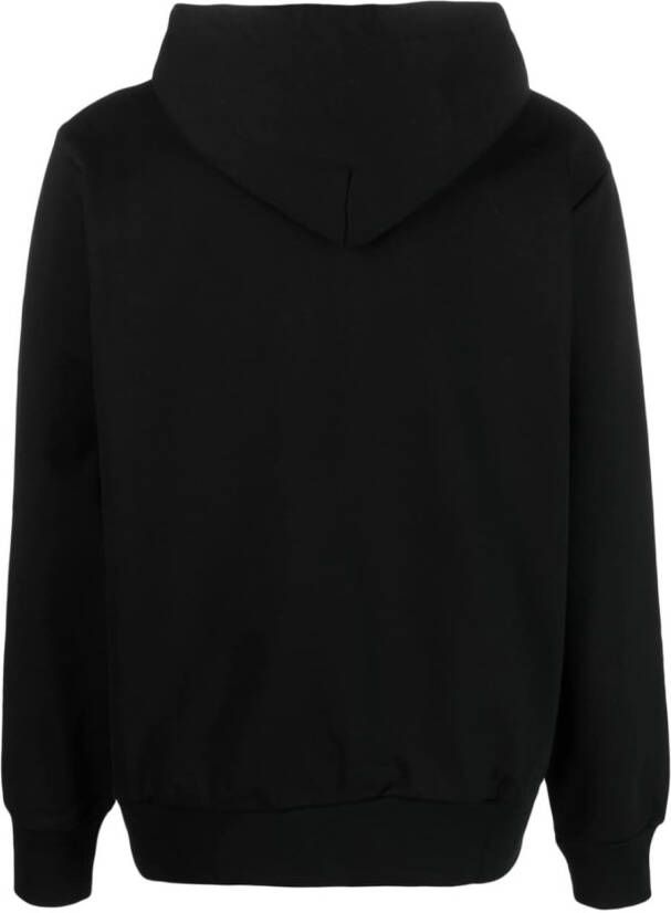 GCDS Hoodie met rits Zwart