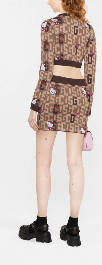 GCDS x Hello Kitty cropped top Bruin