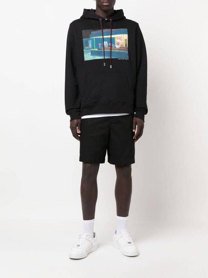 Gcds x Leegan Koo hoodie met print Zwart