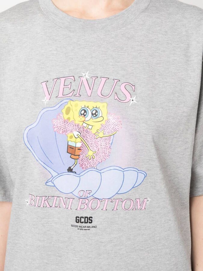 GCDS x SpongeBob T-shirt met print Grijs