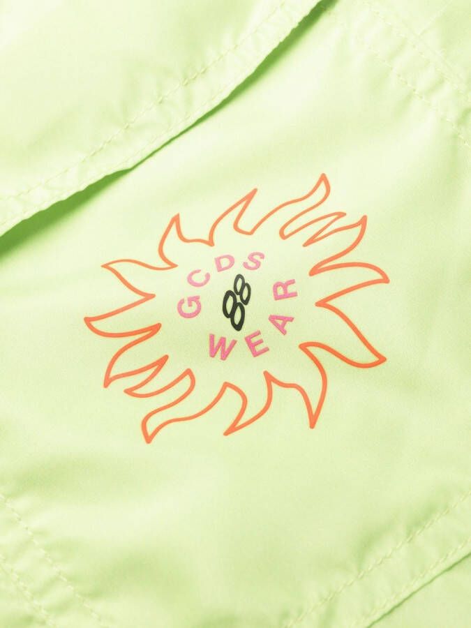 GCDS Zwembroek met print Groen