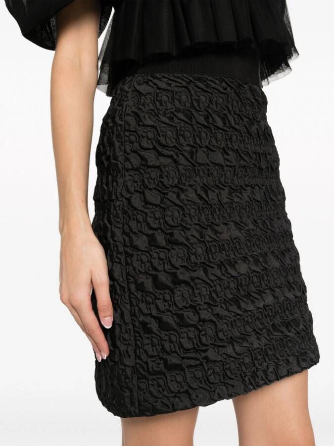 Gemy Maalouf High waist mini-rok Zwart