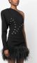 Genny Asymmetrische bodysuit Zwart - Thumbnail 2