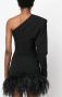 Genny Asymmetrische bodysuit Zwart - Thumbnail 3
