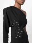 Genny Asymmetrische bodysuit Zwart - Thumbnail 4