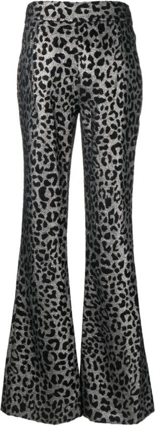 Genny Broek met luipaardprint Zwart