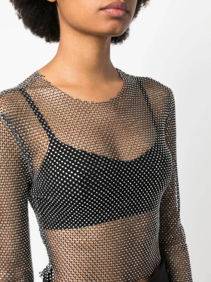 Genny Cropped blouse Zwart