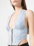 Genny Cropped top Blauw - Thumbnail 5