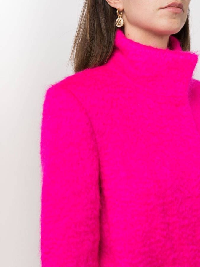 Genny Jas met hoge kraag Roze