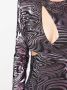 Genny Mini-jurk met abstract patroon Zwart - Thumbnail 5
