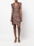 Genny Mini-jurk met zebraprint Bruin - Thumbnail 2