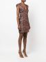 Genny Mini-jurk met zebraprint Bruin - Thumbnail 3
