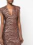 Genny Mini-jurk met zebraprint Bruin - Thumbnail 5