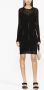 Genny Ribgebreide mini-jurk Zwart - Thumbnail 2
