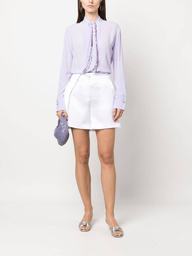Genny Verfraaide blouse Paars