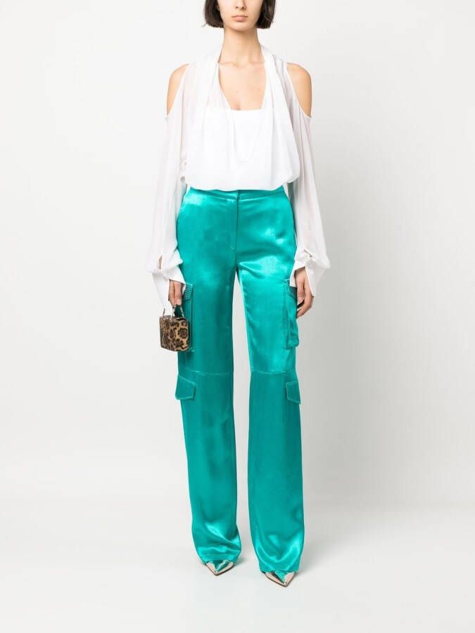 Genny Uitgesneden blouse Wit