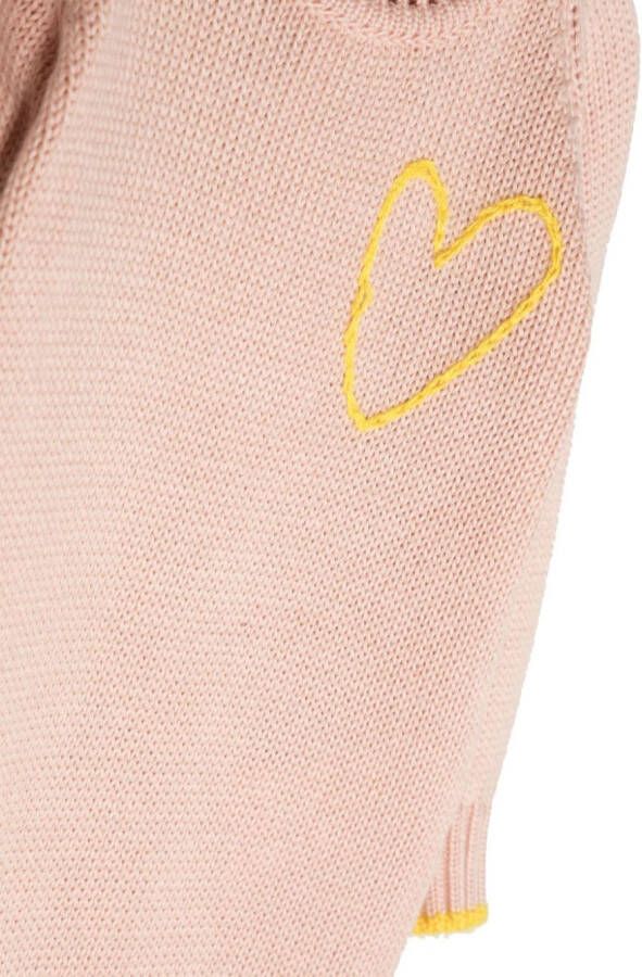 Gensami kids Trui met geborduurd hart Roze
