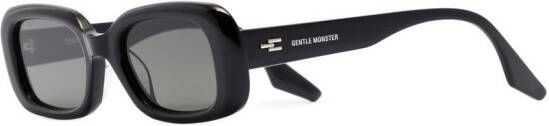 Gentle Monster Bliss zonnebril met rechthoekig montuur Zwart