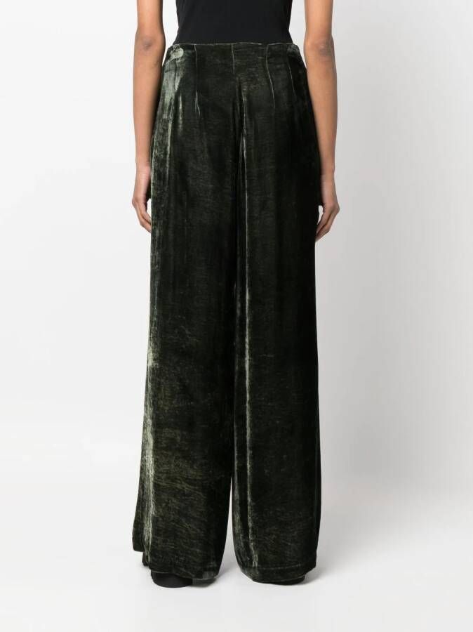 Gentry Portofino Broek met fluwelen-effect Groen