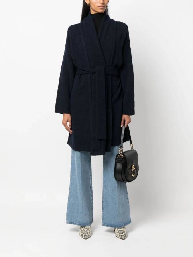 Gentry Portofino Jas met gestrikte taille Blauw