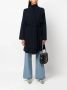 Gentry Portofino Jas met gestrikte taille Blauw - Thumbnail 2