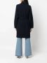 Gentry Portofino Jas met gestrikte taille Blauw - Thumbnail 4