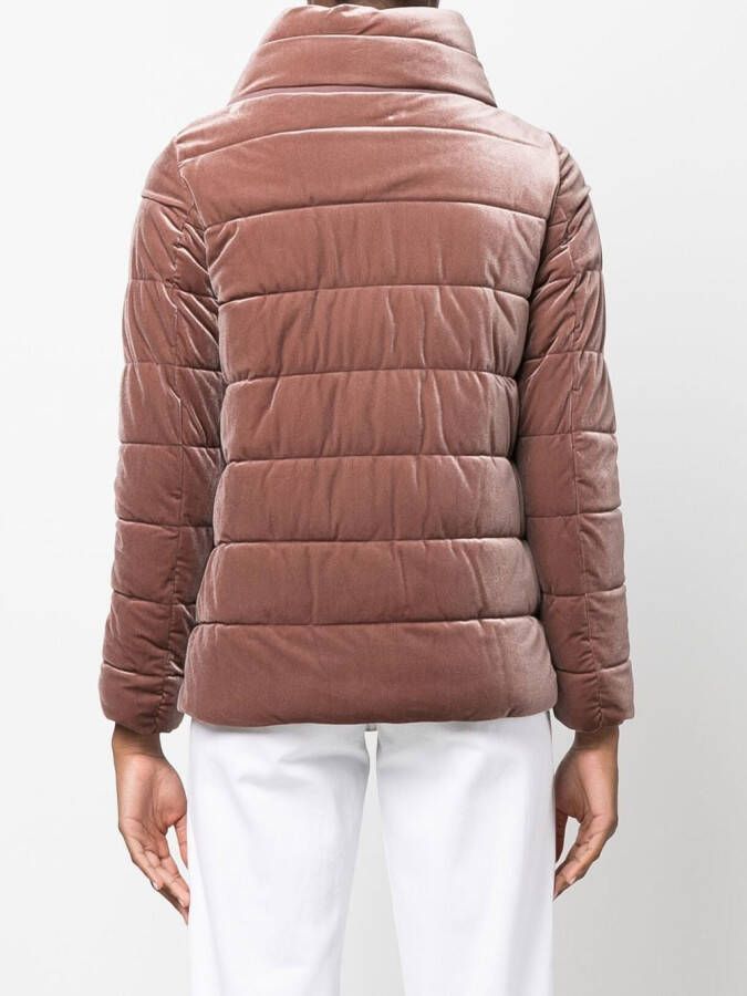 Geox Donsjack met fluwelen afwerking Roze