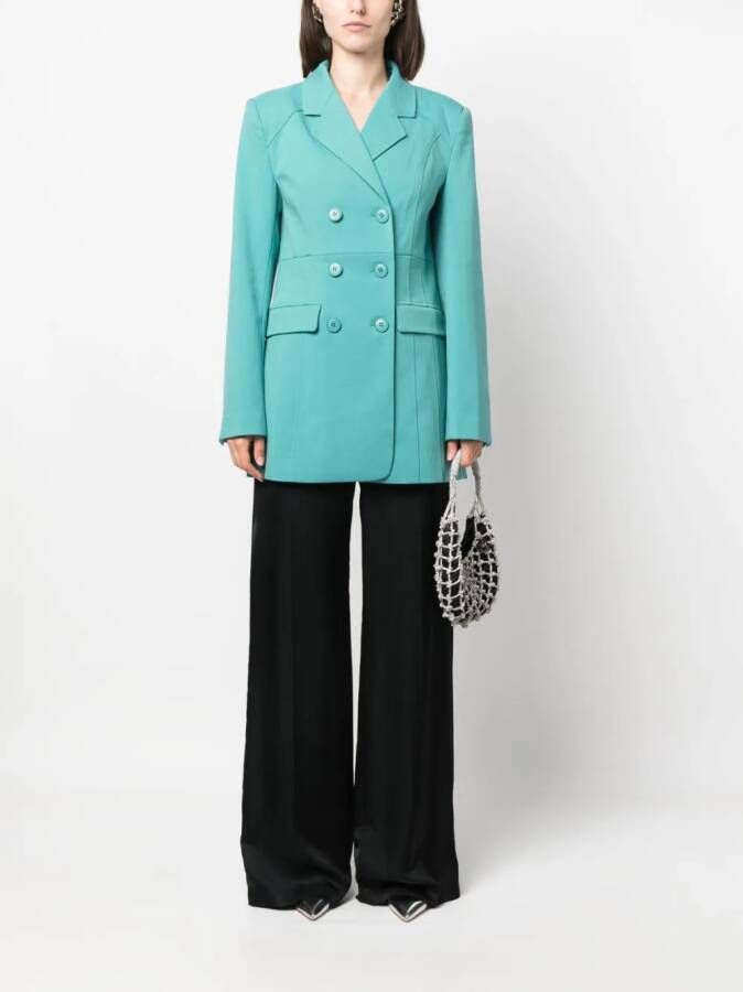 Gestuz Blazer met dubbele rij knopen Groen