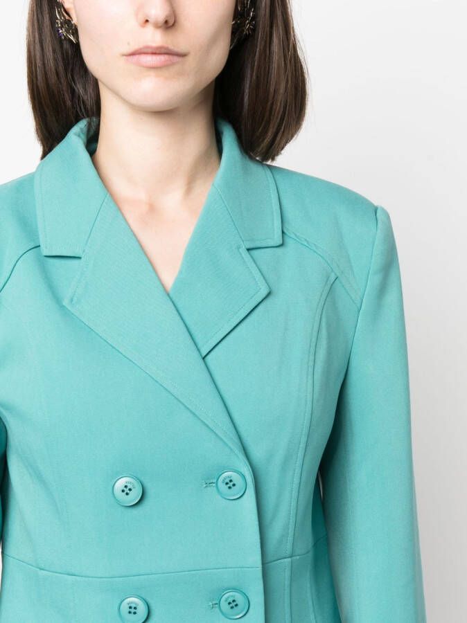 Gestuz Blazer met dubbele rij knopen Groen