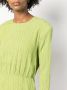 Gestuz Jurk met verlaagde schouders Groen - Thumbnail 5