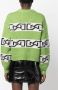 Gestuz Intarsia trui Groen - Thumbnail 4