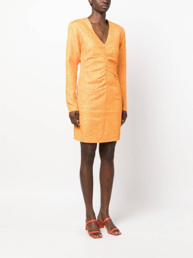 Gestuz Jurk met jacquard Oranje