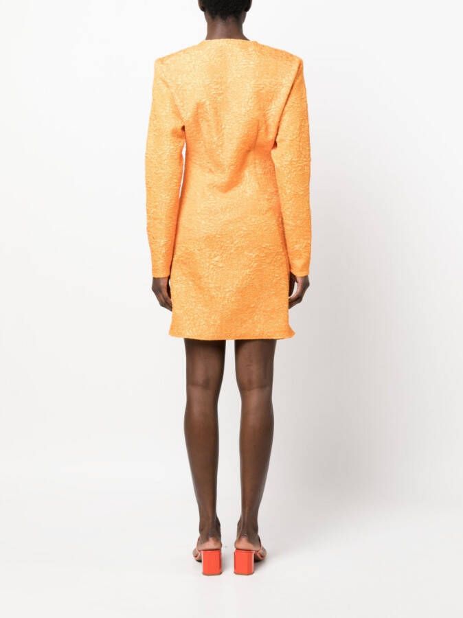 Gestuz Jurk met jacquard Oranje