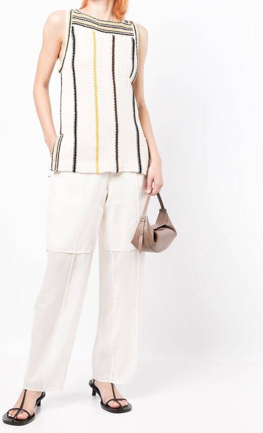 GIA STUDIOS High waist broek Wit