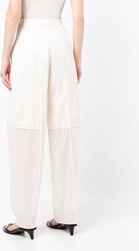 GIA STUDIOS High waist broek Wit