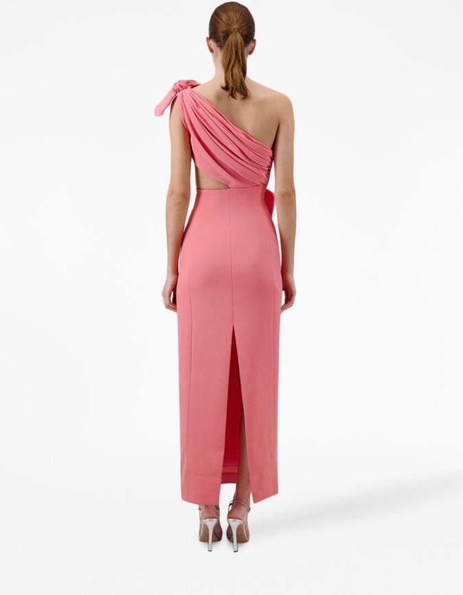 Giambattista Valli Asymmetrische jurk Roze