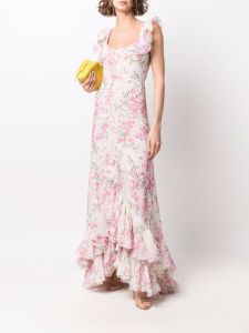 Giambattista Valli Asymmetrische jurk Roze