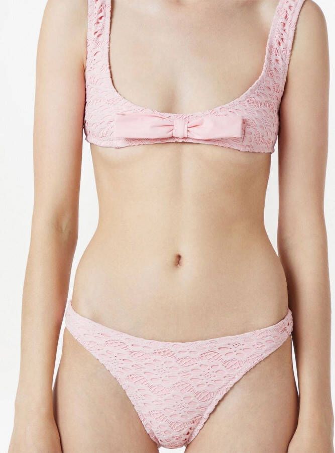 Giambattista Valli Bikini met strikdetail Roze