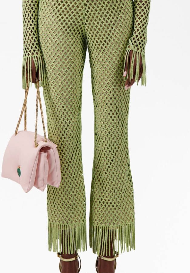 Giambattista Valli Gelaagde broek Groen