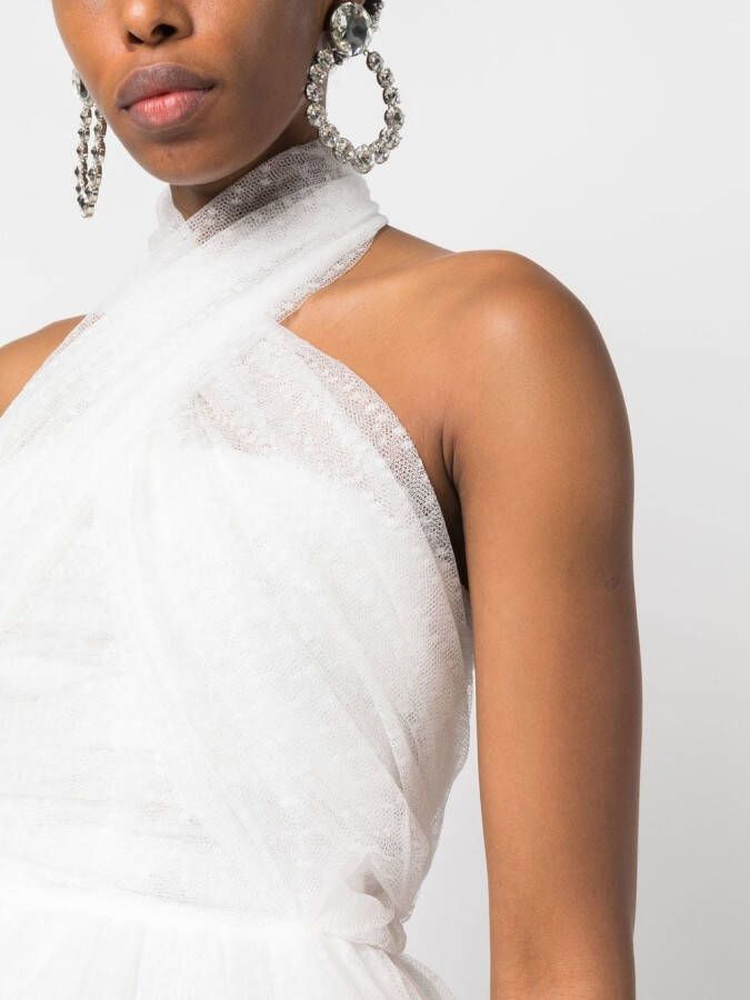 Giambattista Valli Jurk met halternek Wit