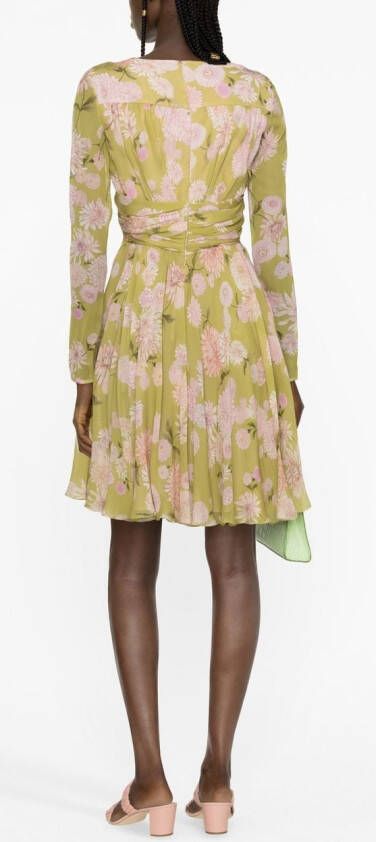 Giambattista Valli Jurk met bloemenprint Groen