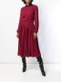 Giambattista Valli jurk met kraag van kant Rood - Thumbnail 2